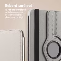 imoshion Coque tablette rotatif à 360° Samsung Galaxy Tab A11 Plus / A9 Plus - Gris