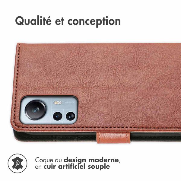 imoshion Étui de télephone portefeuille Xiaomi 12 Lite - Marron