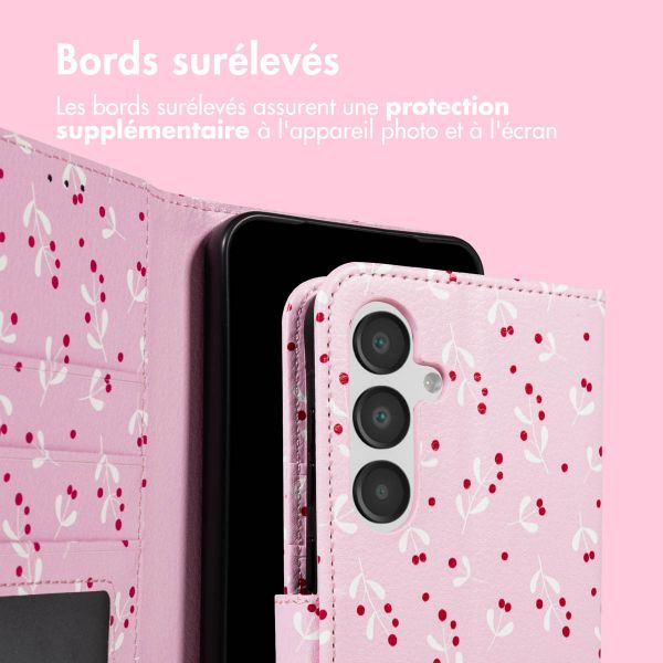 imoshion Étui de télephone portefeuille Design Samsung Galaxy A16 - Blush Berries