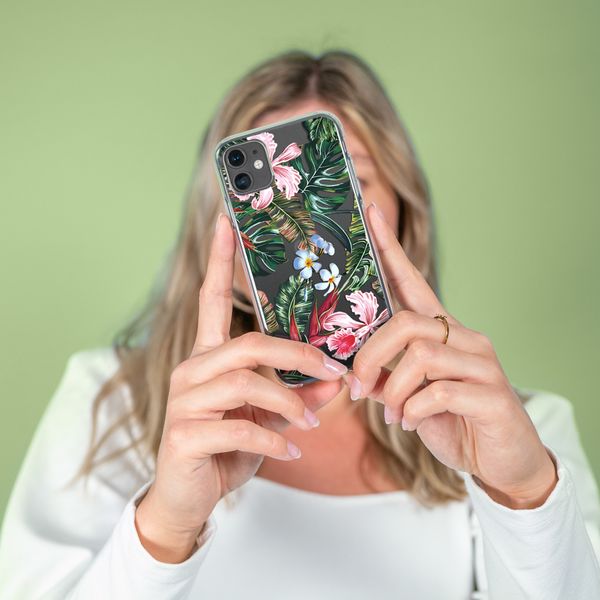 imoshion Coque Design Samsung Galaxy A41 - Jungle - Vert / Rose