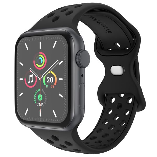 imoshion Bracelet sport⁺ Apple Watch Series 1 á 9 / SE (38/40/41 mm) | Series 10 (42 mm) - Taille S/M - Noir