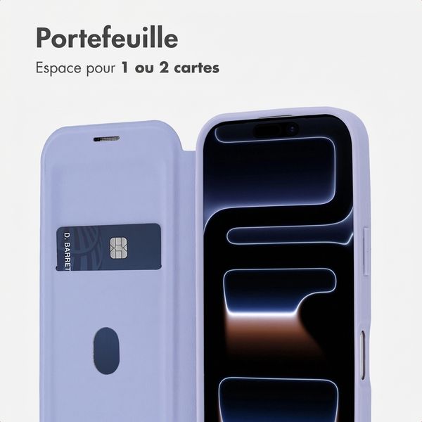 imoshion Bookcase transparente avec MagSafe Apple iPhone 17 Pro - Lilas