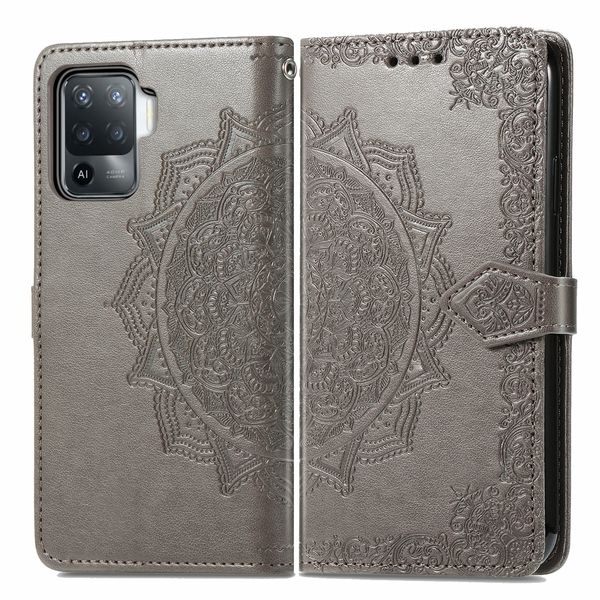 imoshion Etui de téléphone Mandala Oppo A94 (5G) - Gris