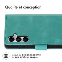 imoshion Etui de télephone portefeuille avec cordon Samsung Galaxy A55 - Turquoise