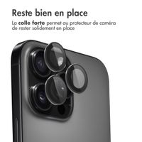 imoshion Lot de 2 protections d'objectif de caméra Apple iPhone 16 Pro / 16 Pro Max - Noir / Titanium