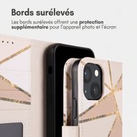 imoshion Étui de télephone portefeuille Design Apple iPhone 13 - Beige Graphic