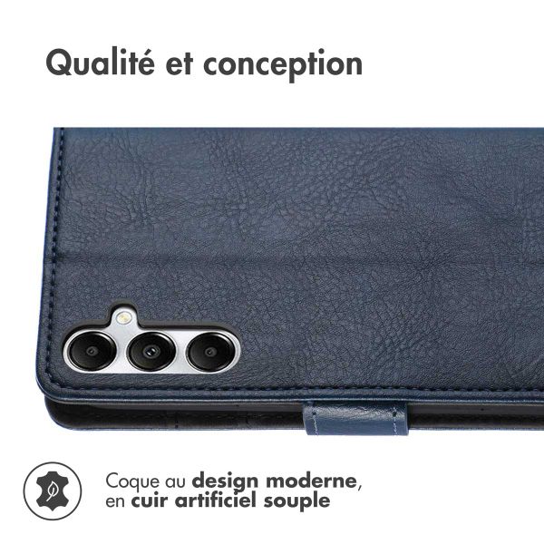 imoshion Étui de téléphone portefeuille Luxe Samsung Galaxy S25 Plus - Bleu foncé