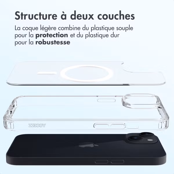 Accezz Coque arrière Xtreme Impact avec MagSafe Apple iPhone 14 - Transparent