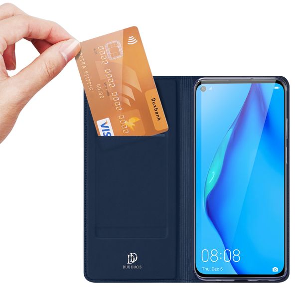 Dux Ducis Étui de téléphone Slim Huawei P40 Lite - Bleu foncé