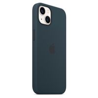 Apple Coque en silicone MagSafe Apple iPhone 13 - Bleu foncé