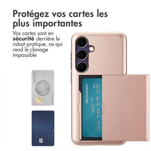 imoshion Coque arrière avec porte-cartes Samsung Galaxy S24 FE - Rose Doré