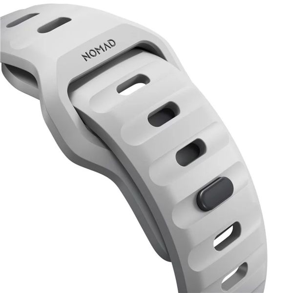 Nomad Bracelet Sport FKM Apple Watch Series 1 t/m 9 / SE (38/40/41 mm) | Series 10 / 11 (42 mm) - Lunar Gray