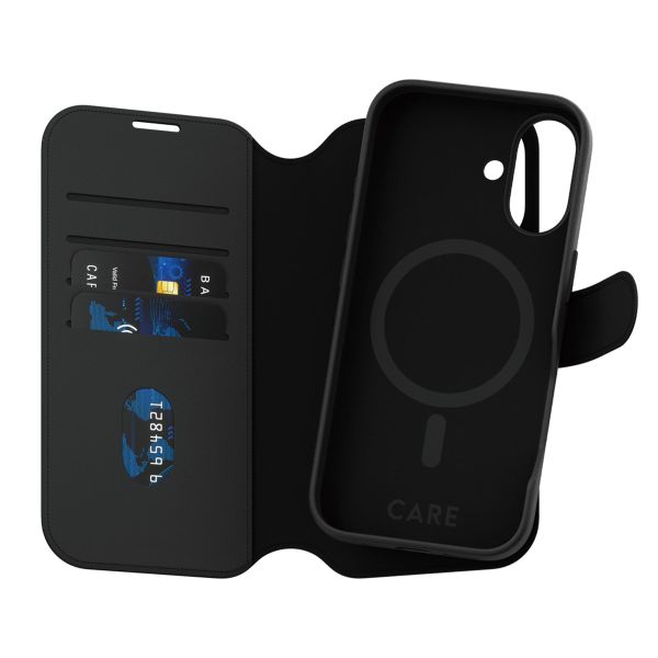 CARE by PanzerGlass Étui de téléphone portefeuille Tango 2-en-1 avec MagSafe iPhone 16 - Noir