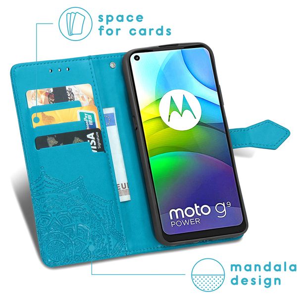 imoshion Etui de téléphone portefeuille Mandala Moto G9 Power