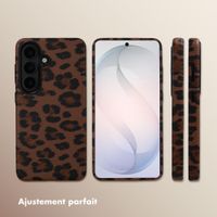 Selencia Coque Sabi imprimé panthère avec MagSafe Samsung Galaxy S26 - Mocha Brown