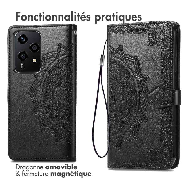 imoshion Etui de télephone Mandala Honor 200 Lite - Noir