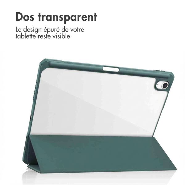 imoshion Coque tablette rigide Trifold Apple iPad Air 11 pouces (2026) M4 / (2025) M3 / (2024) M2 / Air 5 (2022) / Air 4 (2020) - Vert