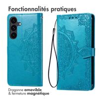 imoshion Etui de télephone Mandala Samsung Galaxy S25 FE - Turquoise