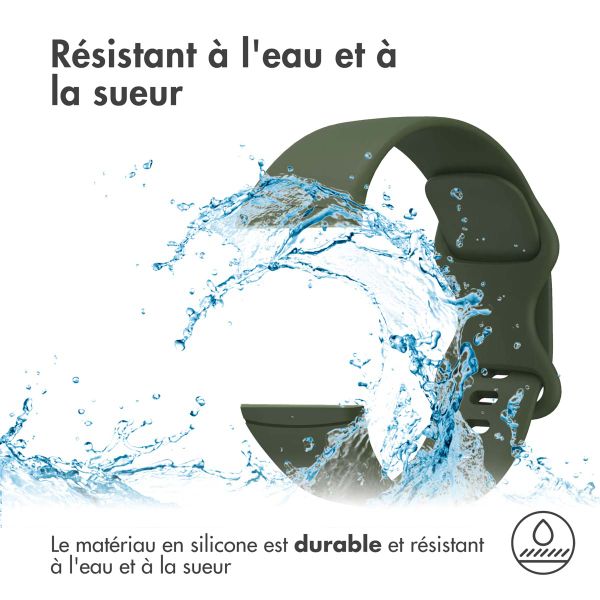 imoshion Bracelet en silicone⁺ Fitbit Versa 4 / 3 / Sense (2) - Vert foncé