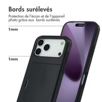 imoshion Coque arrière avec porte-cartes Apple iPhone 17 Pro Max - Noir