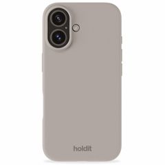 Holdit Coque Silicone Apple iPhone 16 - Taupe