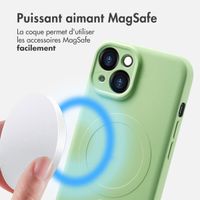 imoshion Coque Couleur avec MagSafe iPhone 15 - Vert