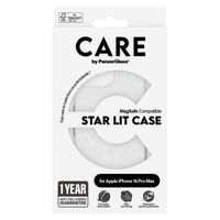 CARE by PanzerGlass Coque Star Lit avec MagSafe iPhone 16 Pro Max - Blanc