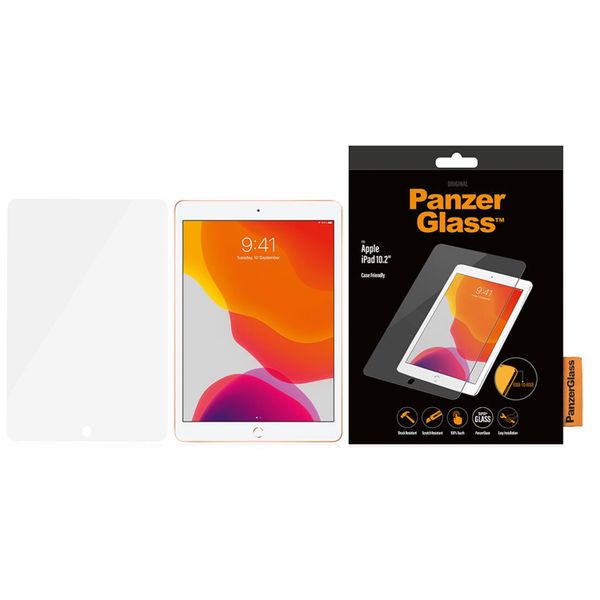 PanzerGlass Protection d'écran en verre trempé Apple iPad 9 (2021) 10.2 pouces / iPad 8 (2020) 10.2 pouces / iPad 7 (2019) 10.2 pouces