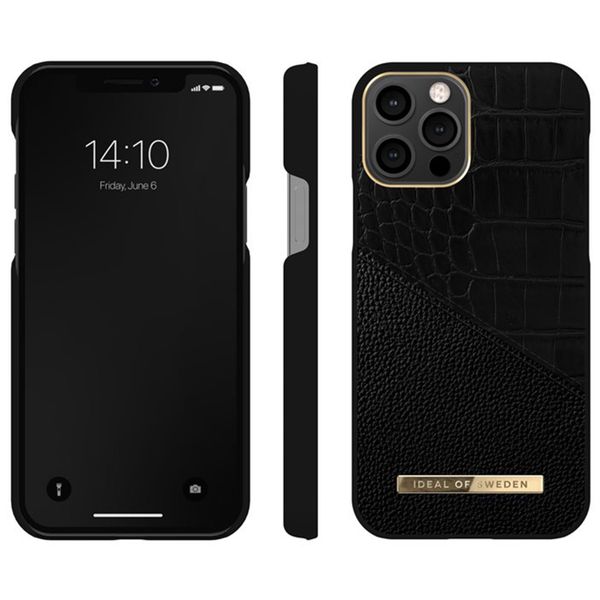 iDeal of Sweden Coque Atelier Apple iPhone 12 (Pro) - Nightfall Croco