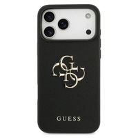 Guess Coque Big 4G Logo Grained Apple iPhone 17 Pro - Noir