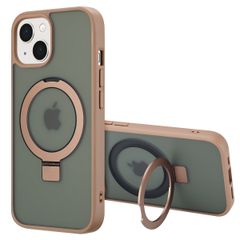 Accezz Coque Ring Stand avec MagSafe iPhone 15 - Brown