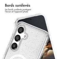 imoshion Coque Pailletée avec MagSafe Samsung Galaxy S25 - Paillettes Transparent
