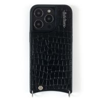 Dutchies Coque avec porte-cartes iPhone 13 - Cordon de téléphone non inclus - Crocodile Chic