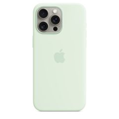 Apple Coque en silicone MagSafe Apple iPhone 15 Pro - Soft Mint