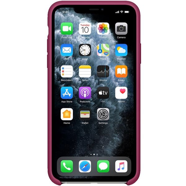 Apple Coque en silicone iPhone 11 Pro Max - Pomegranate