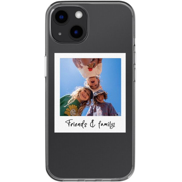 Coque personnalisée avec polaroid iPhone 13 - Transparent