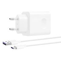 Huawei Adaptateur secteur original - Chargeur avec câble USB-C - Port USB - 22,5 W - Blanc