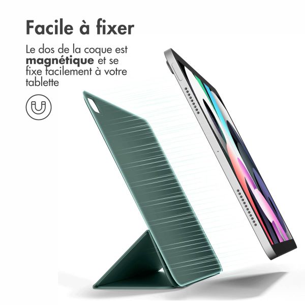 imoshion Magnetic etui de téléphone portefeuille Apple iPad Air 13 pouces (2025) M3 / (2024) M2 - Vert foncé