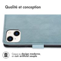 imoshion Étui de télephone portefeuille Apple iPhone 14 / 13 - Bleu clair