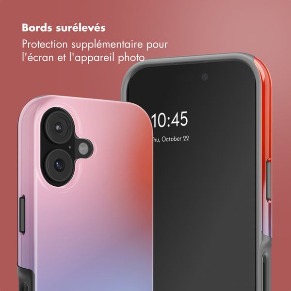 Selencia Coque arrière Vivid avec MagSafe Apple iPhone 17 - Gradient Soft Blush