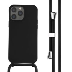 imoshion Coque en silicone avec cordon Apple iPhone 13 Pro Max - Noir