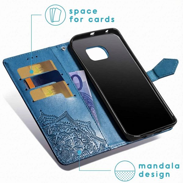 imoshion Etui de télephone Mandala Samsung Galaxy S7 - Turquoise