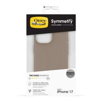OtterBox Coque en cuir de cactus Symmetry MagSafe Apple iPhone 17 - Light Grey