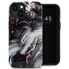 Selencia Coque arrière Vivid Apple iPhone 13 - Chic Marble Black