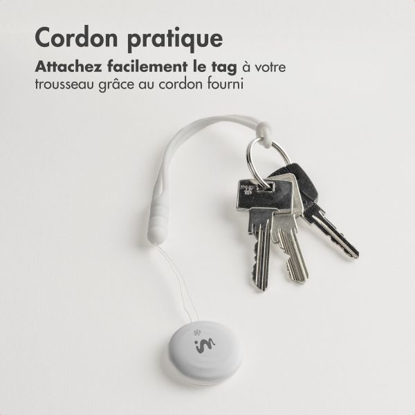imoshion Wireless Tag - Tracker Bluetooth pour Android - 2 pack - Blanc