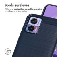 imoshion Coque Brushed Motorola Edge 30 Neo - Bleu foncé