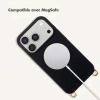 Selencia Coque arrière Rivièra avec MagSafe avec crochets amovibles Apple iPhone 17 Pro - Velvet Black