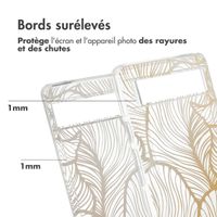 imoshion Coque Design Google Pixel 6a - Golden Leaves Transparent