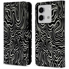 imoshion Étui de télephone portefeuille Design Xiaomi Redmi Note 13 (5G) - Black And White