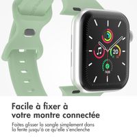 imoshion Bracelet en silicone⁺ Apple Watch Series 1 á 10 / SE / Ultra (2) (44/45/46/49 mm) - Pistache - Taille M/L